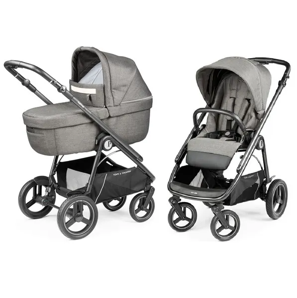 PegPerego Veloce TC Tiefschlaf-Kinderwagen City Grey