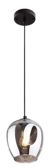 Spirit 1 E27 schwarz kugelförmige Pendelleuchte P0289 Maxlight