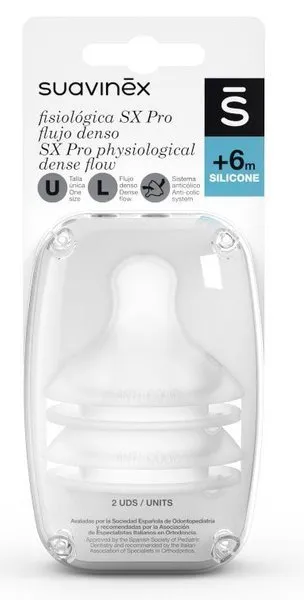 Suavinex Flaschensauger SX Pro +6M Schneller Durchfluss