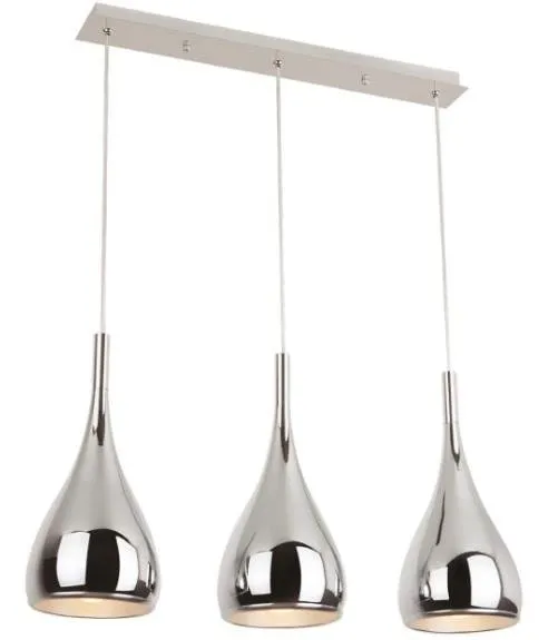 Vigo III Pendelleuchte 3xE27 Rohr chrom P0228 Maxlight