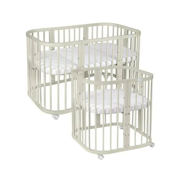 Waldin Kinderbett 7in1 mit Matratze Olive