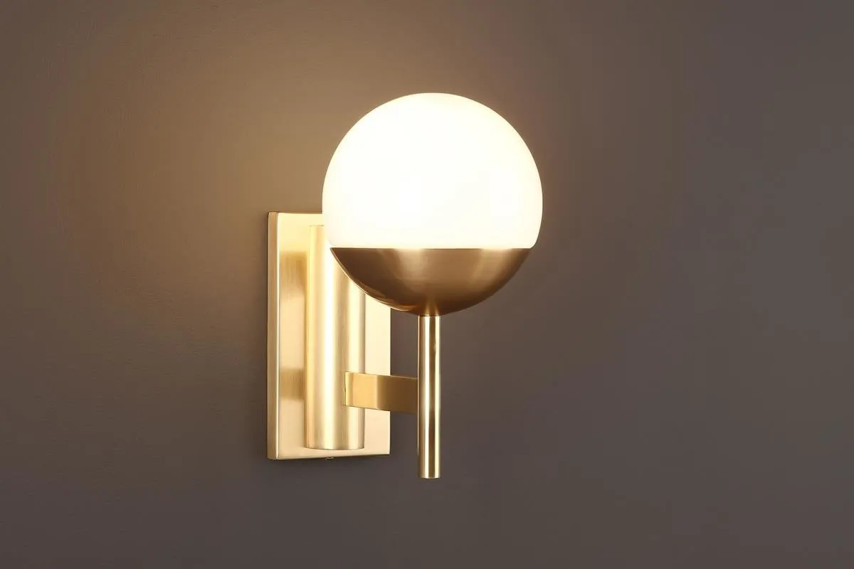 Wandleuchte Dallas E14 Kugel gold W0207 Maxlight