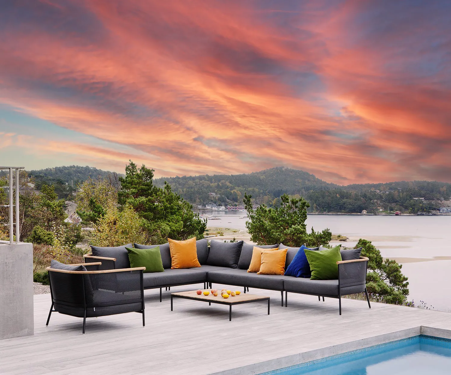 Oasiq Riad Kollektion Design Sofa System für den Garten Weiß