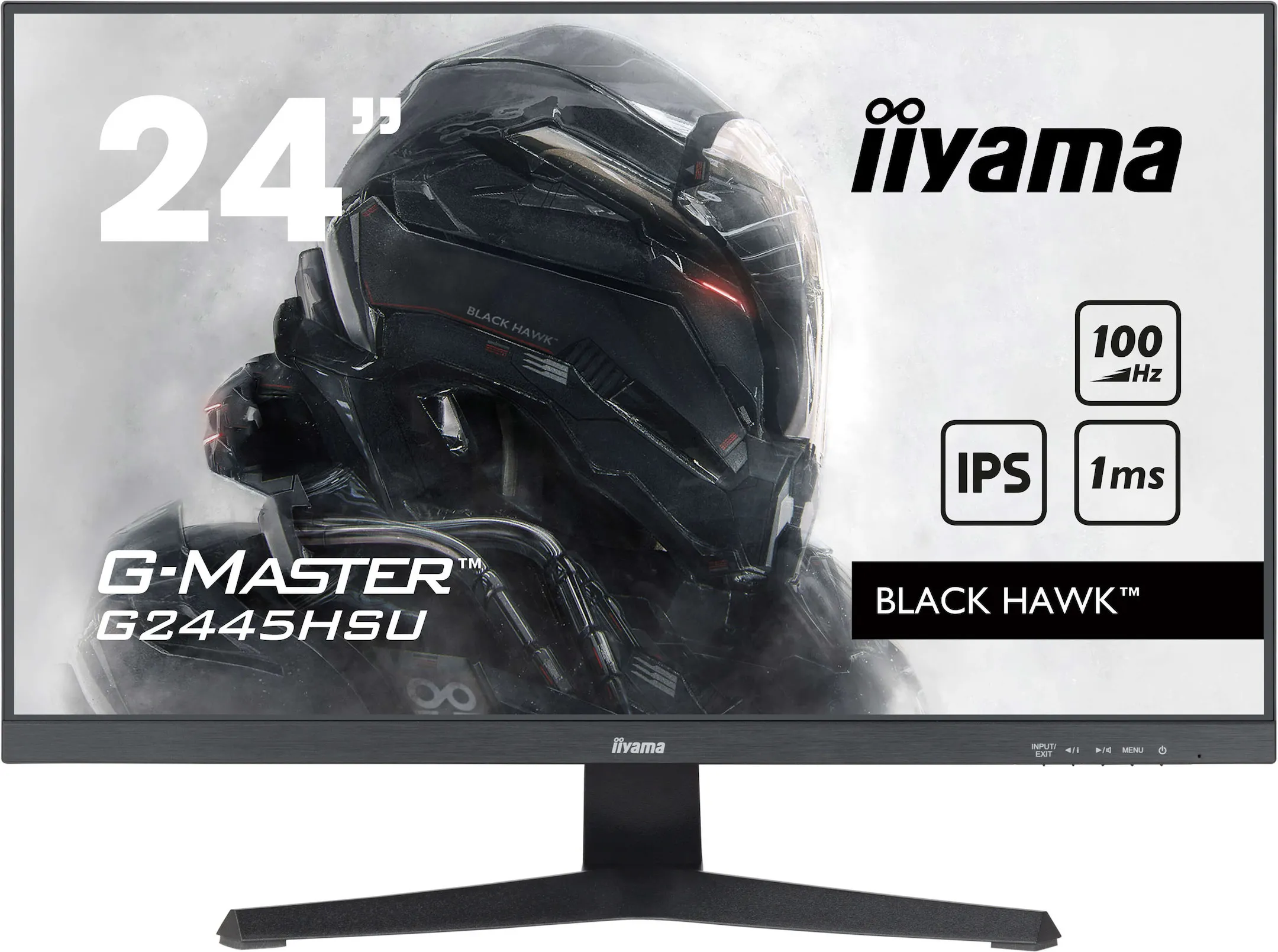 iiyama G-MASTER G2445HSU-B2 24" IPS Monitor, 1920 x 1080 Full HD, 100Hz, 1ms