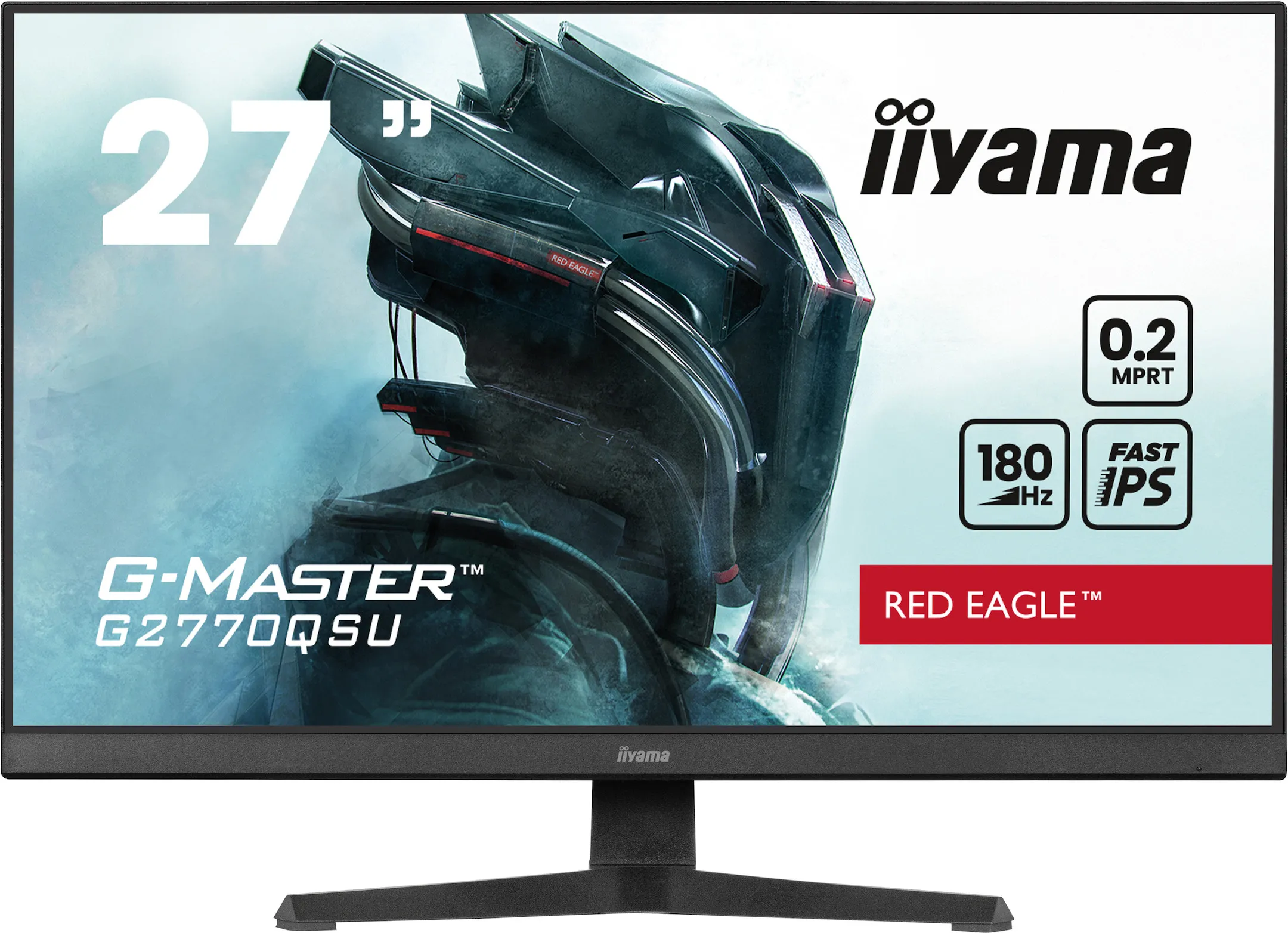 iiyama G-MASTER G2770QSU-B6 27" IPS Monitor, 2560 x 1440 QHD / WQHD, 180Hz, 0,2ms