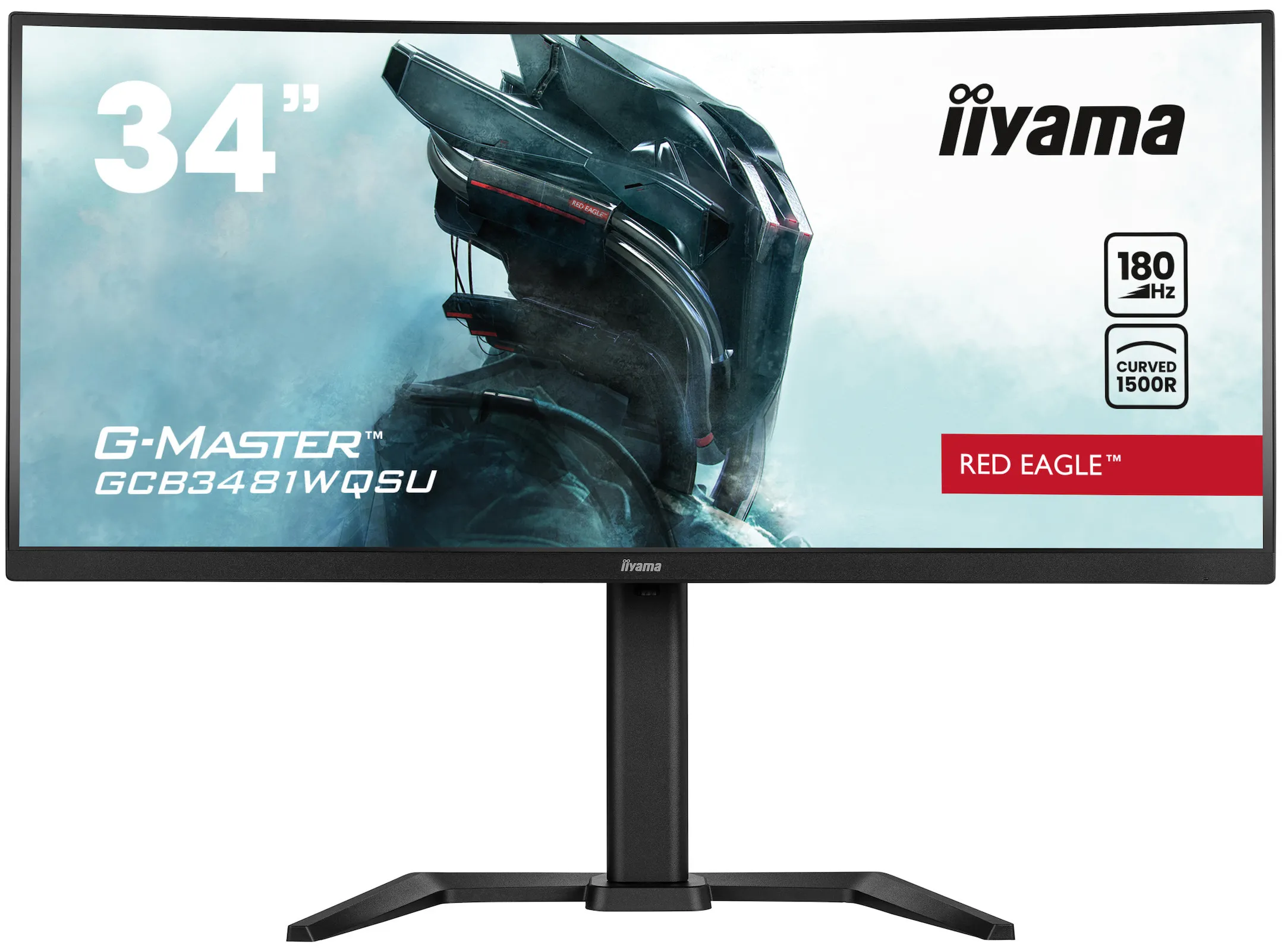 iiyama G-MASTER GCB3481WQSU-B1 34" VA Monitor, 3440 x 1440 UWQHD, 180Hz, 0,3ms