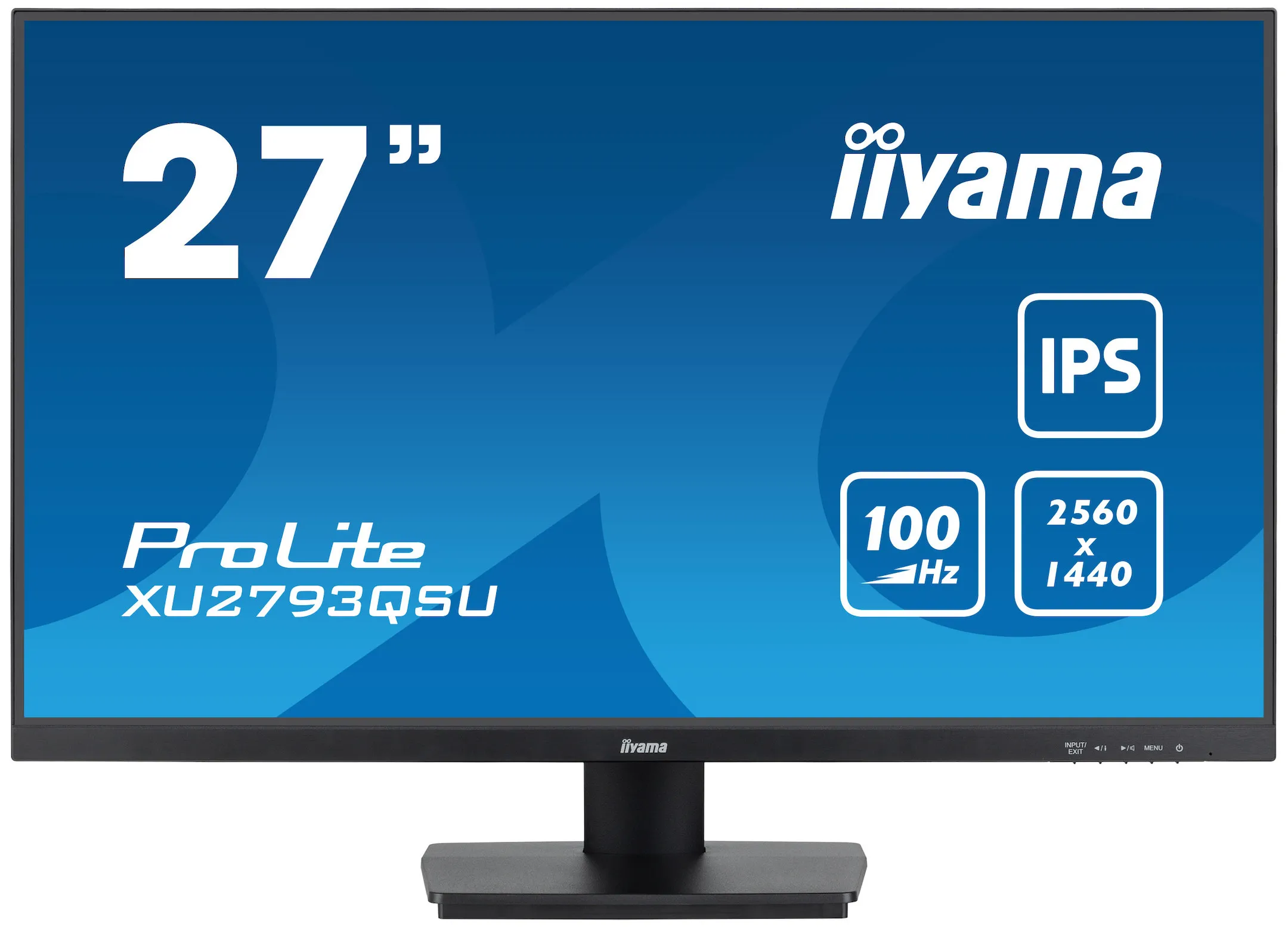 iiyama ProLite XU2793QSU-B7 27" IPS Monitor, 2560 x 1440 QHD / WQHD, 80Hz, 1ms