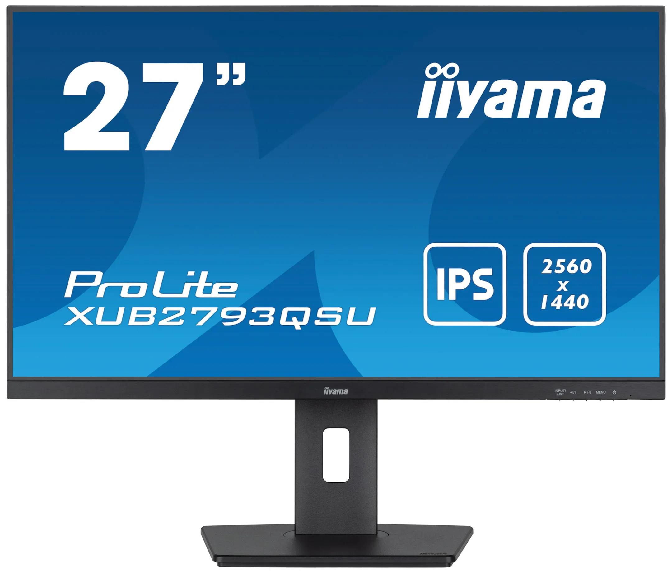 iiyama XUB2793QSU-B7 27" IPS Monitor, 2560 x 1440 QHD / WQHD, 100Hz, 1ms