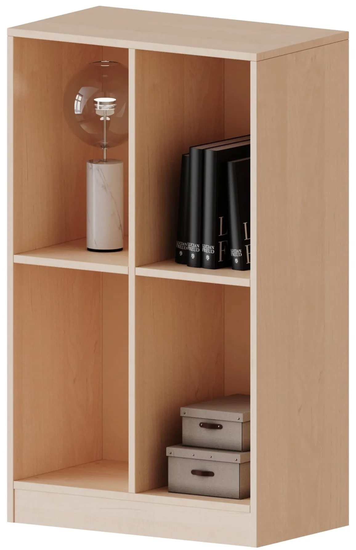 Taschenregal zweireihig mit 4 Fächern, B/H 70,3 x 118 cm - EVO180 Serie