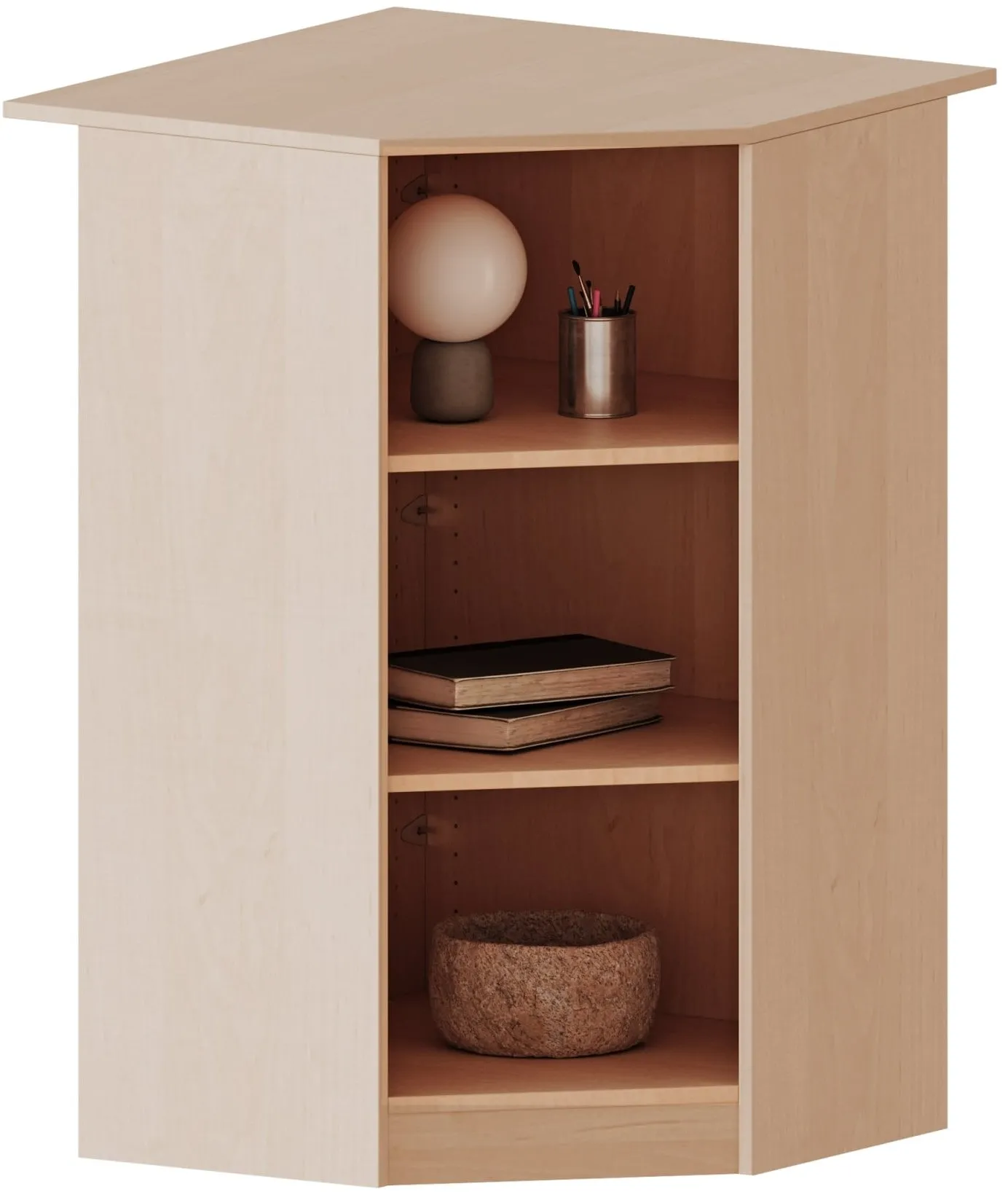 Inneneckregal mit 3 Fächern, Höhe 118 cm - EVO180 Serie