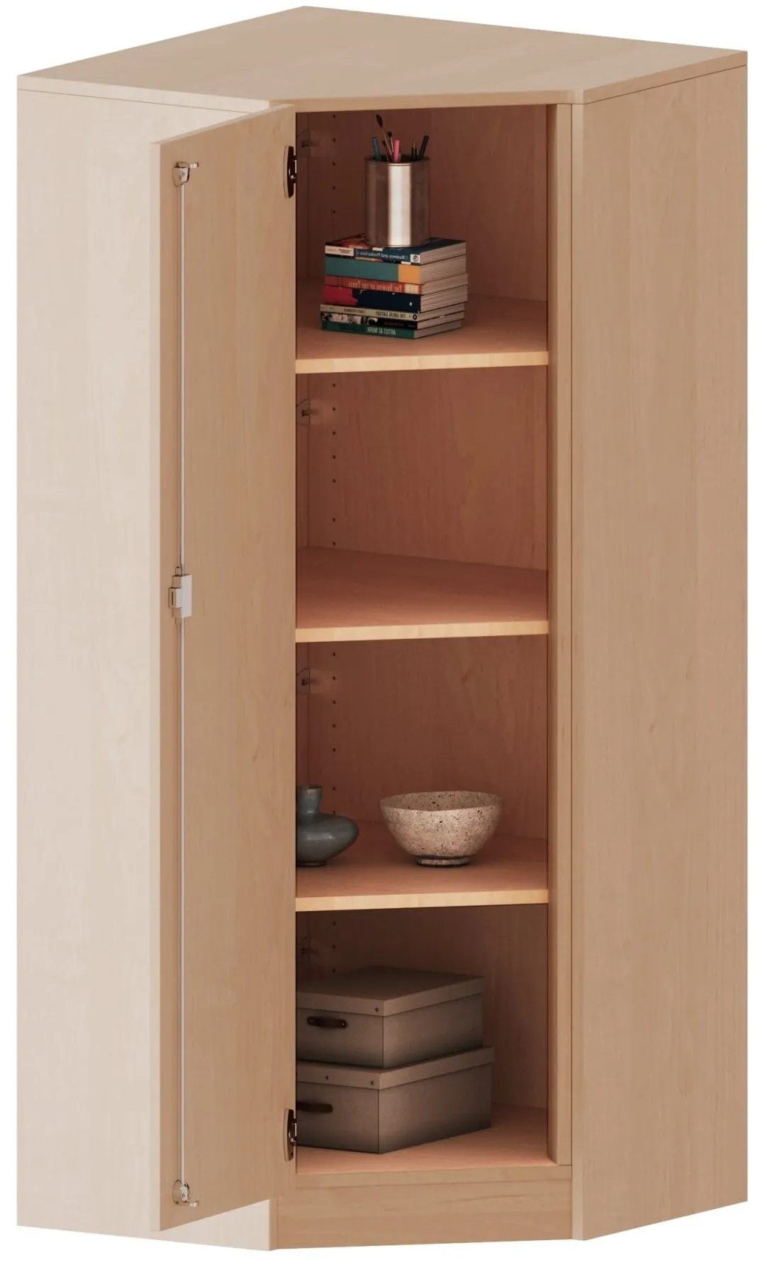 Inneneckschrank mit 4 Fächern, Höhe 154 cm - EVO180 Serie