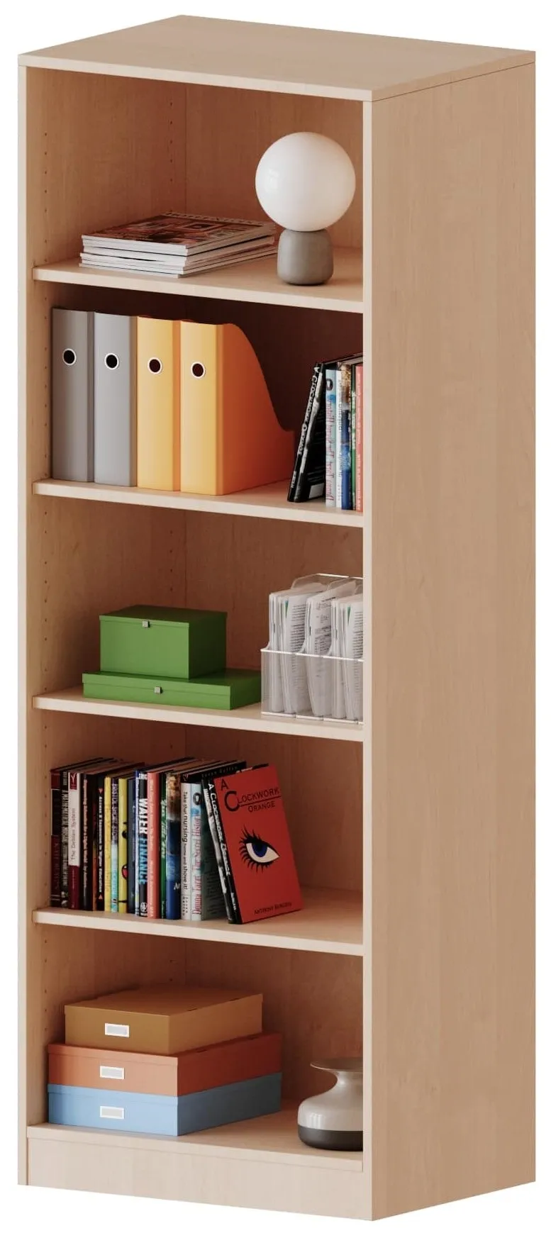 Regal mit 5 offenen Fächern, B/H 70,3 x 190 cm - EVO180 Serie