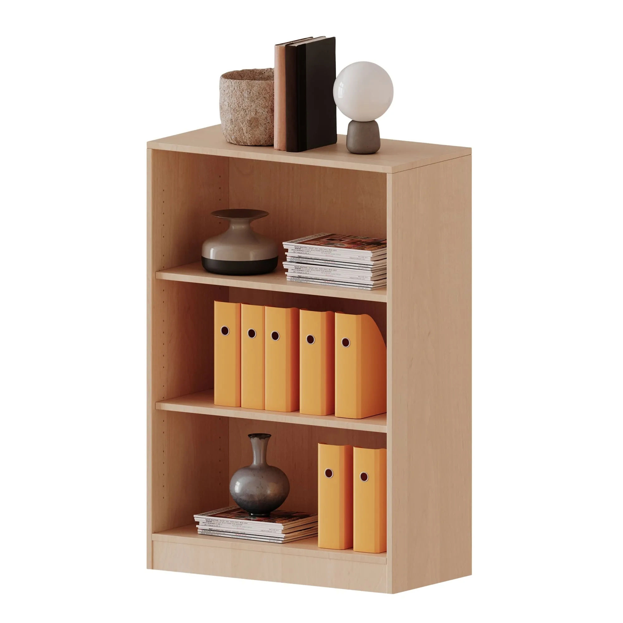 Regal mit 3 offenen Fächern, Höhe 118 cm - EVO180 Serie