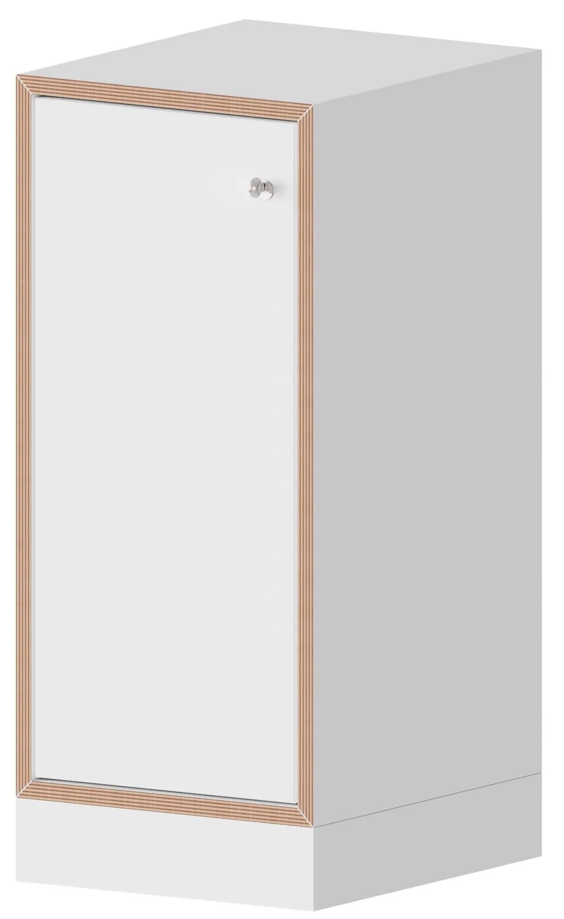 Conen Schrank einreihig mit 2 Ordnerhöhen und abschließbarer Tür - qickly® Serie