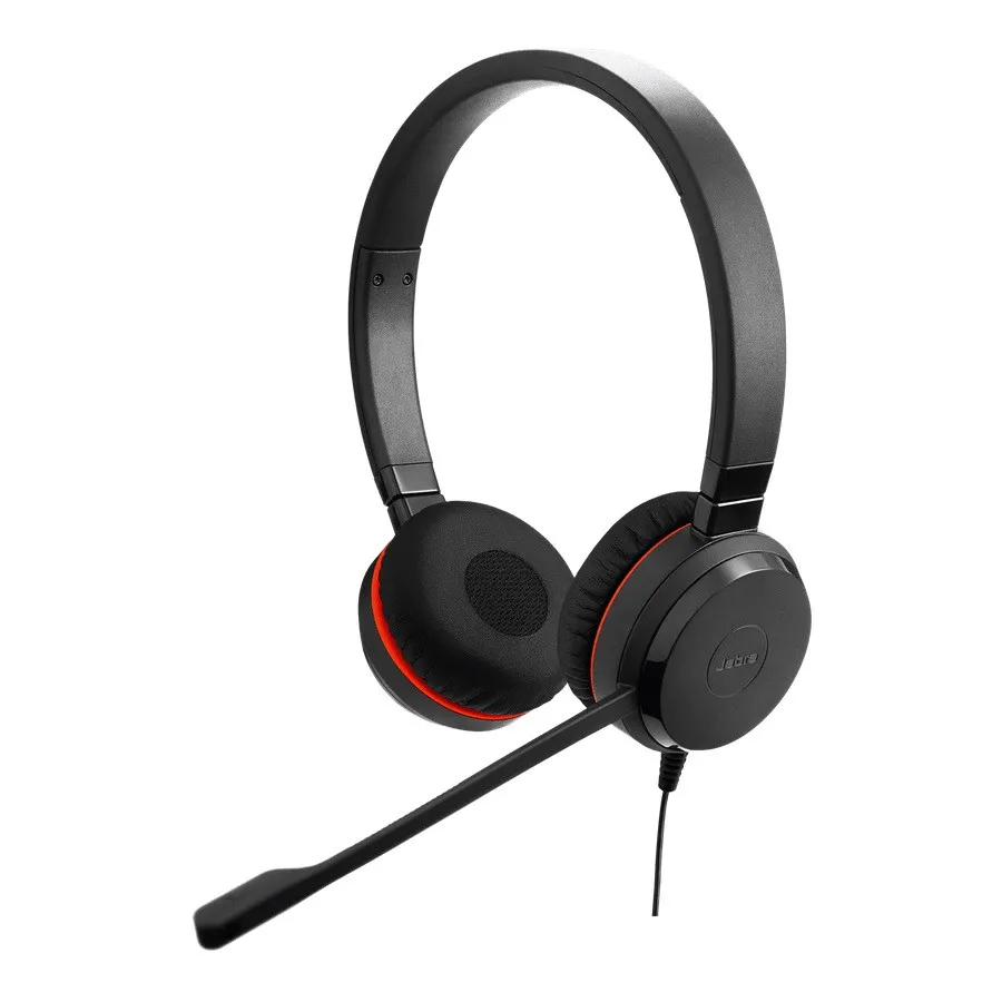 Jabra Evolve 20SE MS Duo Headset mit einfacher Anrufsteuerung & Geräuschunterdrückung