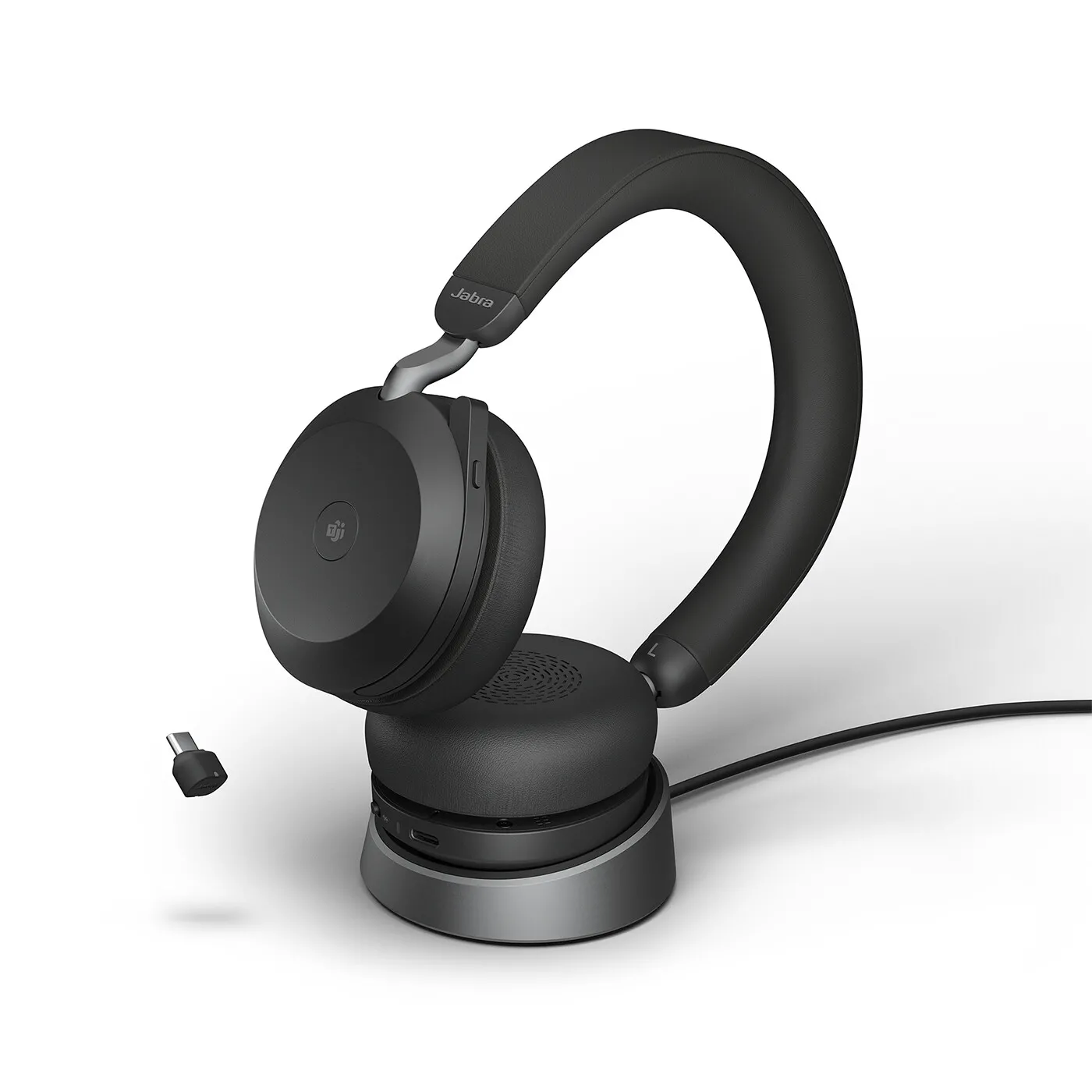 Jabra Evolve2 75 schnurloses Bluetooth-Headset mit Microsoft Teams-Zertifizierung für hybrides Arbeiten