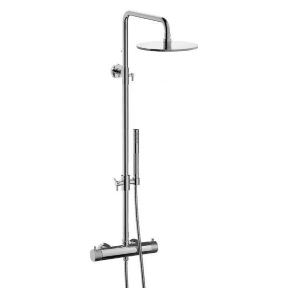 IB RUBINETTERIE INDUSTRIA THERMOSTATISCHE DUSCHSÄULE MIT CHROM-BRAUSEGARNITUR