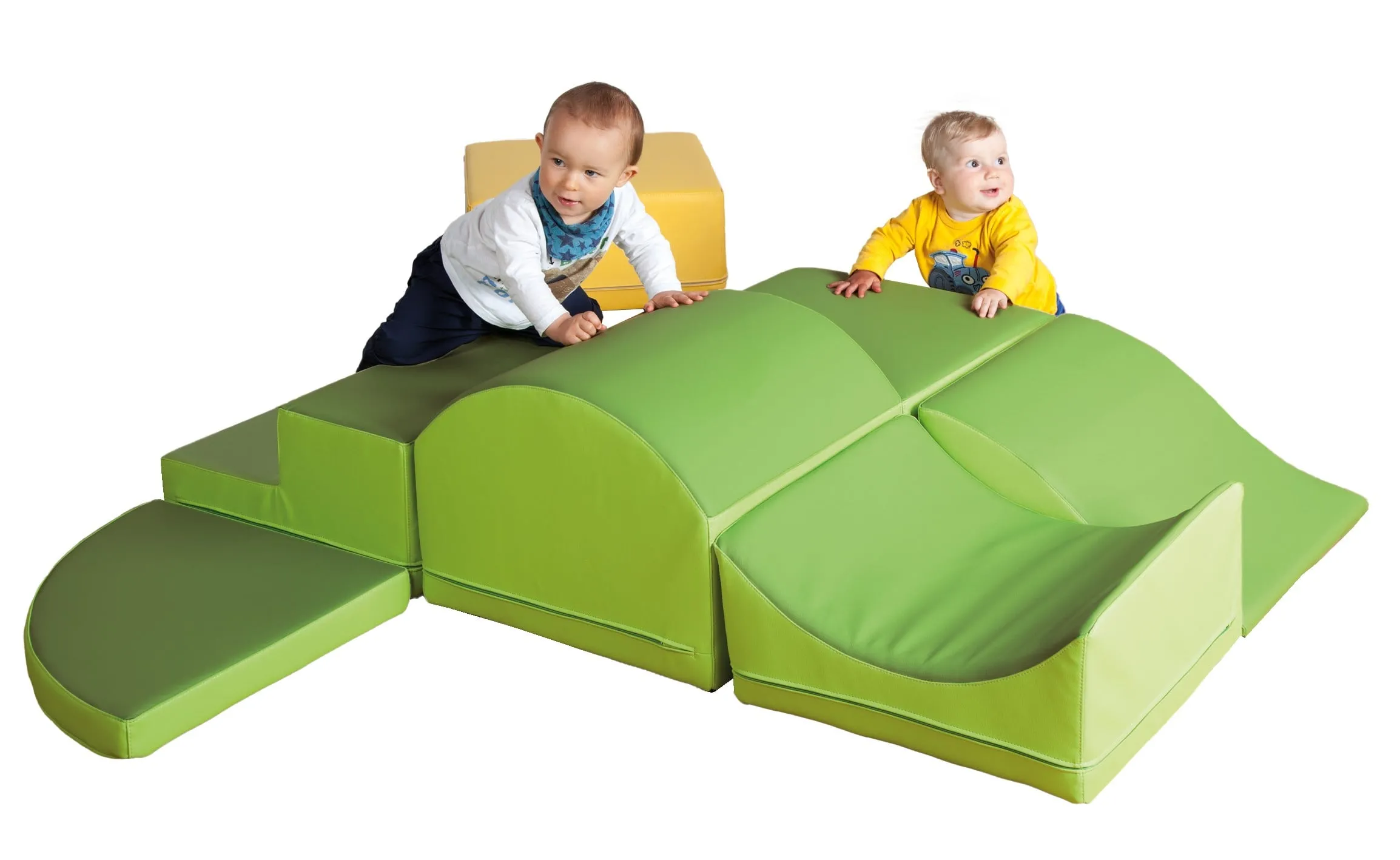 Motorik-Set "Spielinsel", 7-teiliges Schaumstoffelement mit Kunstlederbezug