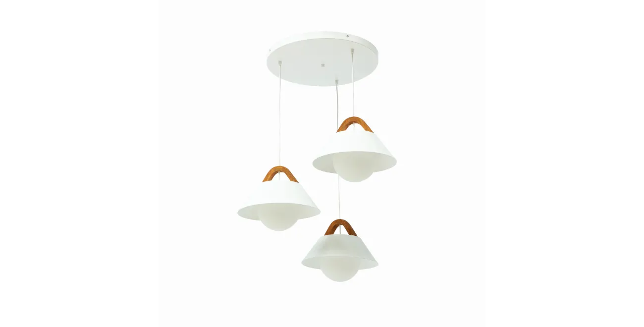 Almitara Hängelampe Weiß 64x110x64