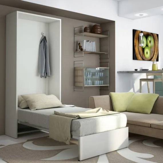 Einzelbett mit vertikalem Schrankbett Night n'Day Maconi