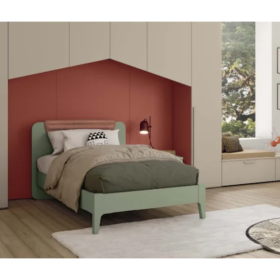 Einzelbett mit Poldo Soft Kissen