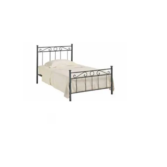 Einzelbett im klassischen Schmiedeeisen-Stil Terry