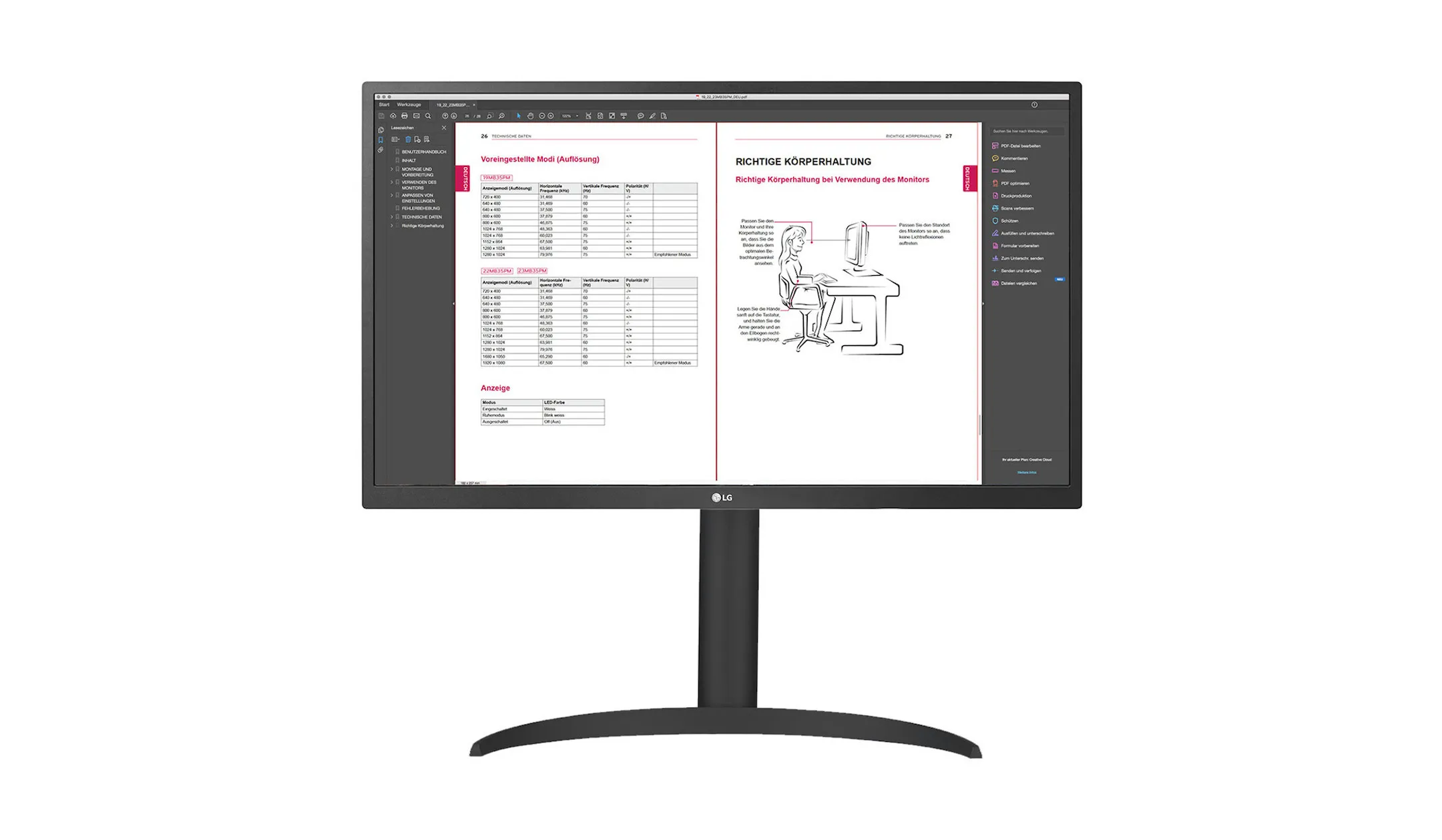 LG 27BP55U-B 27" IPS Monitor, 3840 x 2160 4K UHD, 5ms