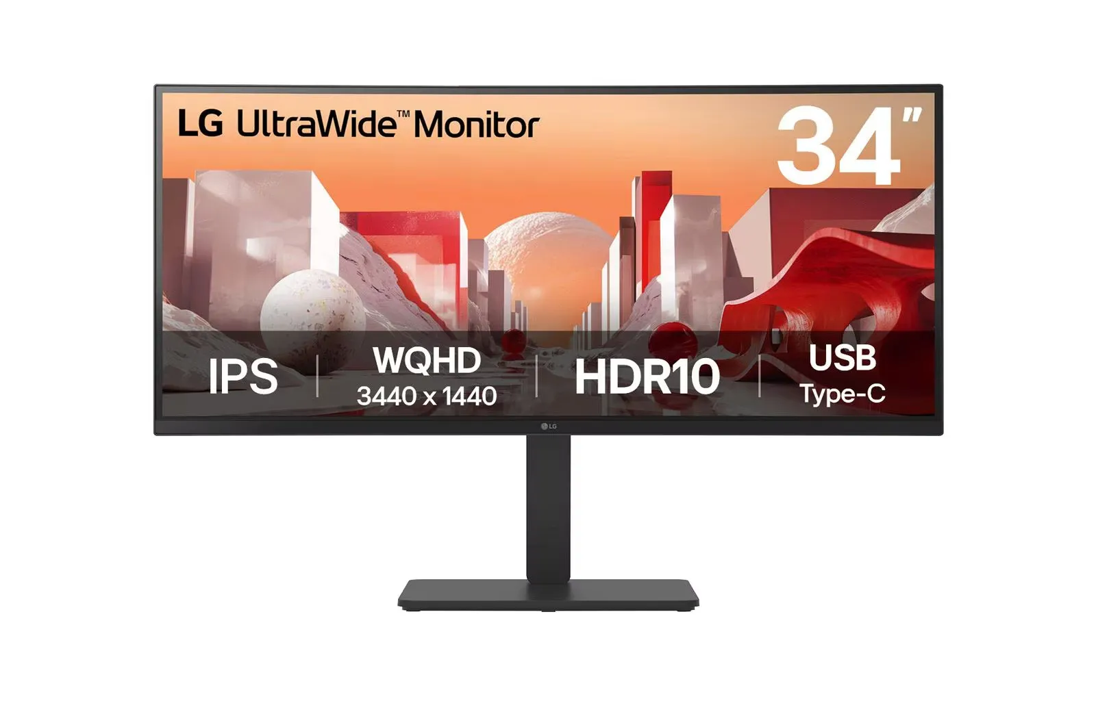 LG 34BA75QE-B 34" UltraWide QHD Curved IPS Monitor mit USB Type-C™
