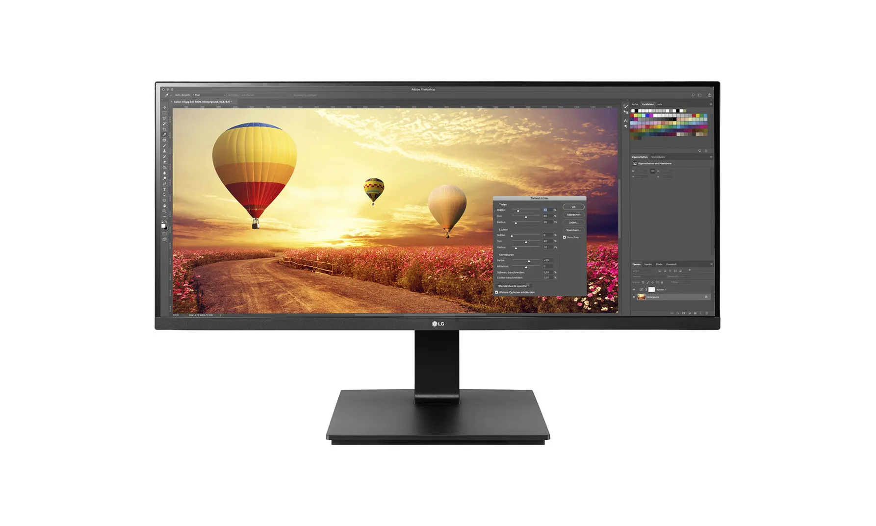 LG 34BR65F-B 34" IPS Monitor, 2560 x 1080 UW-UXGA, 75Hz, 5ms