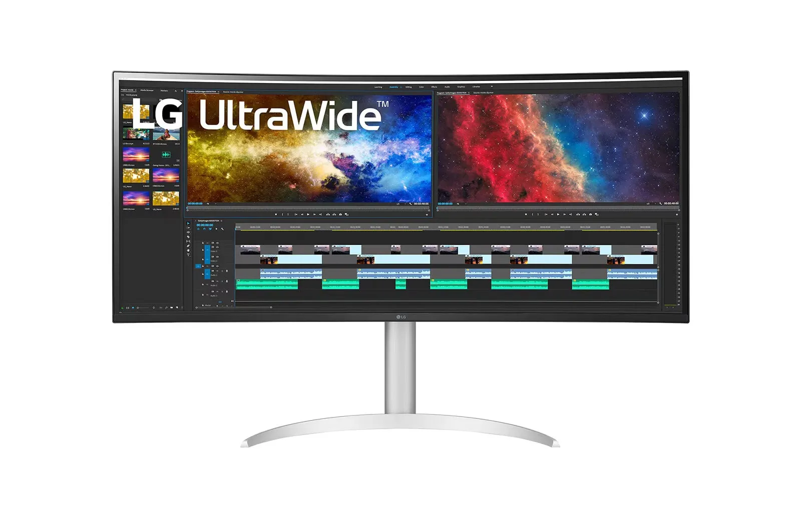 LG 38BQ85C-W 37,5" IPS Monitor, 3840 x 1600, 75Hz, 5ms