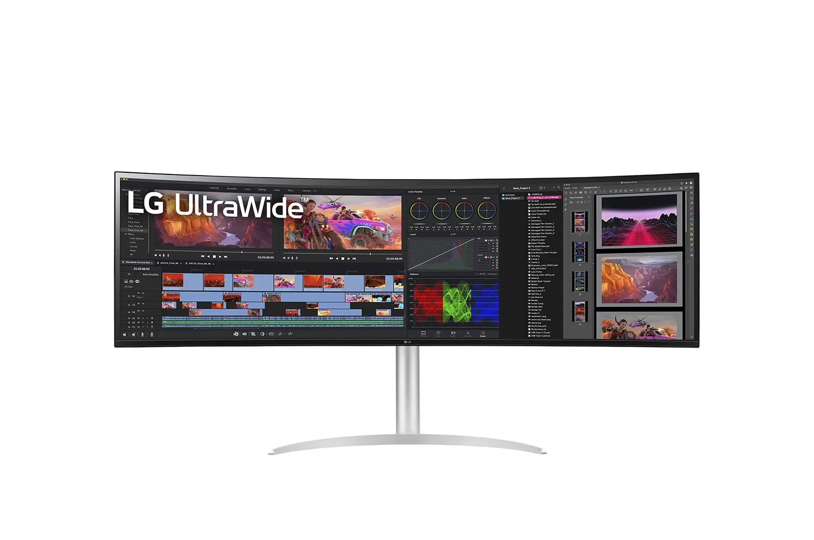 LG 49BQ95C-W 49" IPS Monitor, 5120 x 1440, 144Hz, 5ms
