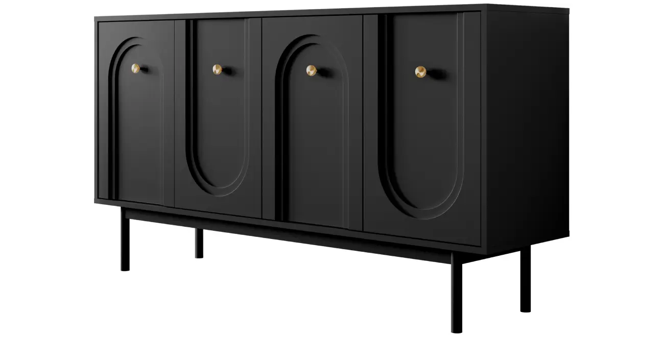 Kommode 4d LIBERTY Schwarz