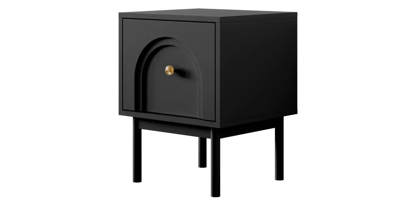 Nachttisch LIBERTY Schwarz