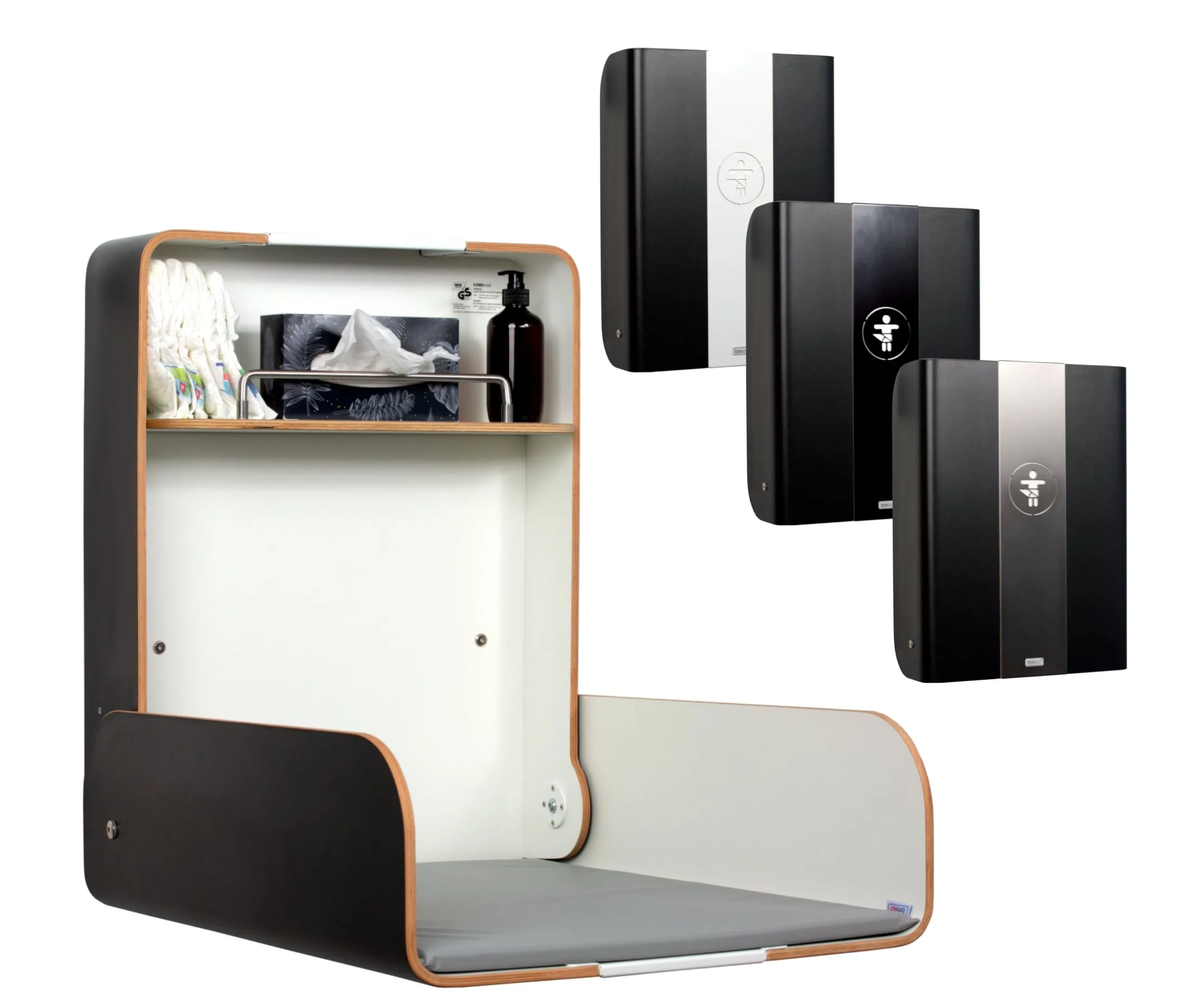 timkid Wandwickeltisch “KAWAmaxi” anthrazit