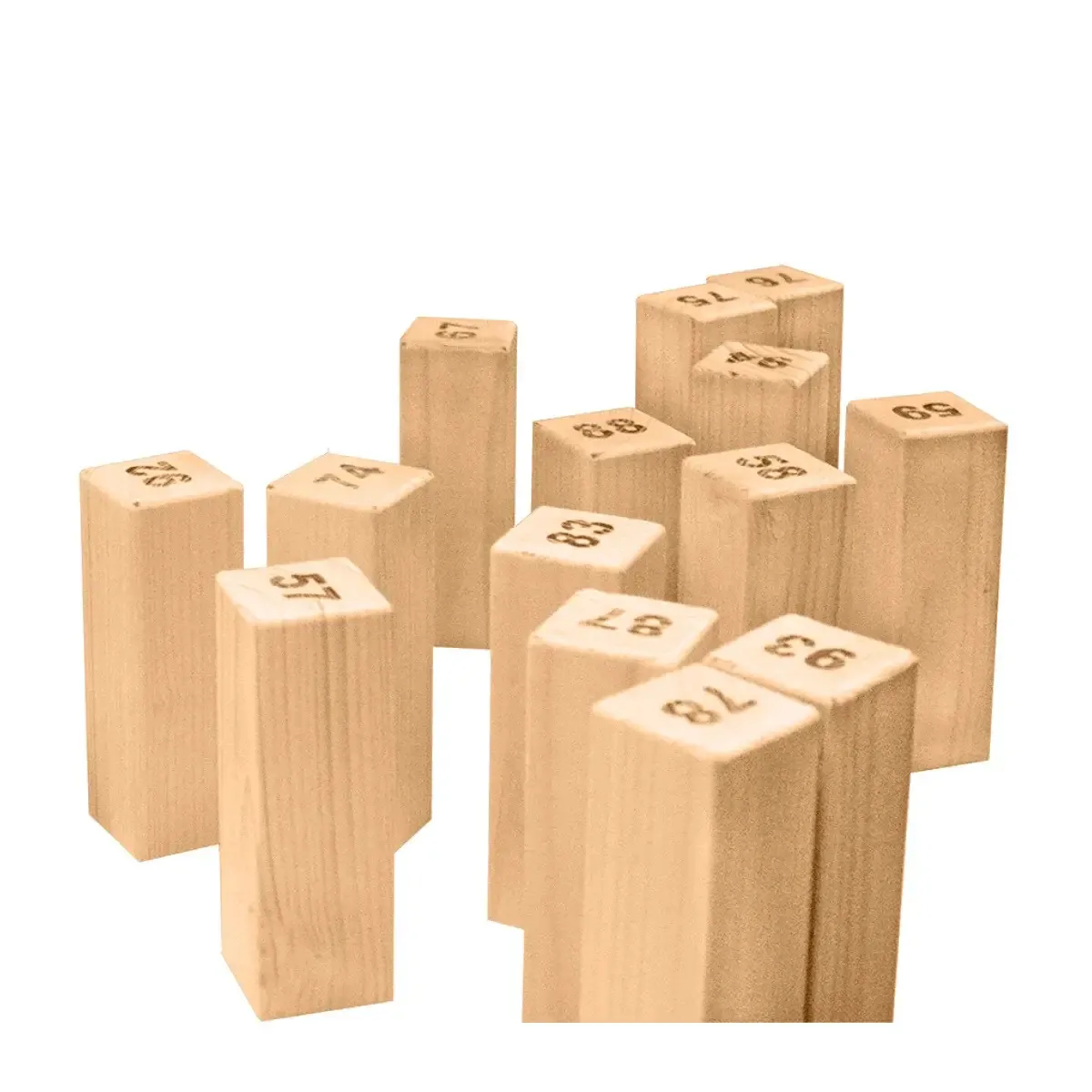 Bunteba Lernset bestehend aus 100 Bauklötzen mit Buchstaben und Zahlen