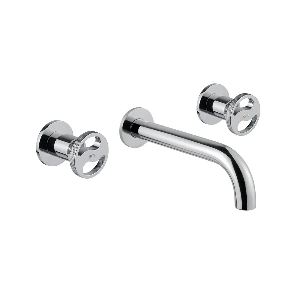 BUGNATESE WASCHBECKEN-WANDBATTERIE MIT CLIC CLAC-AUSLAUF 19 CM  AUSLAUF