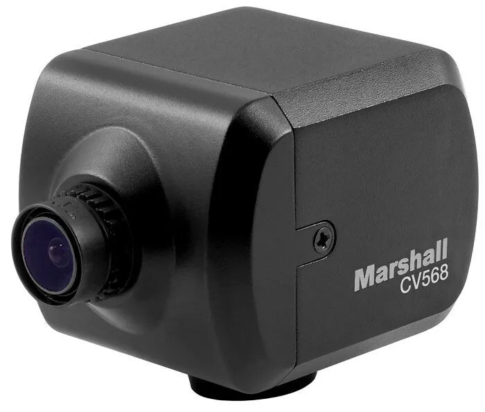 Marshall Electronics CV568 Mini-Kamera mit Full HD & Sony Global Shutter-Sensoren für die Aufnahme schneller Bewegungen