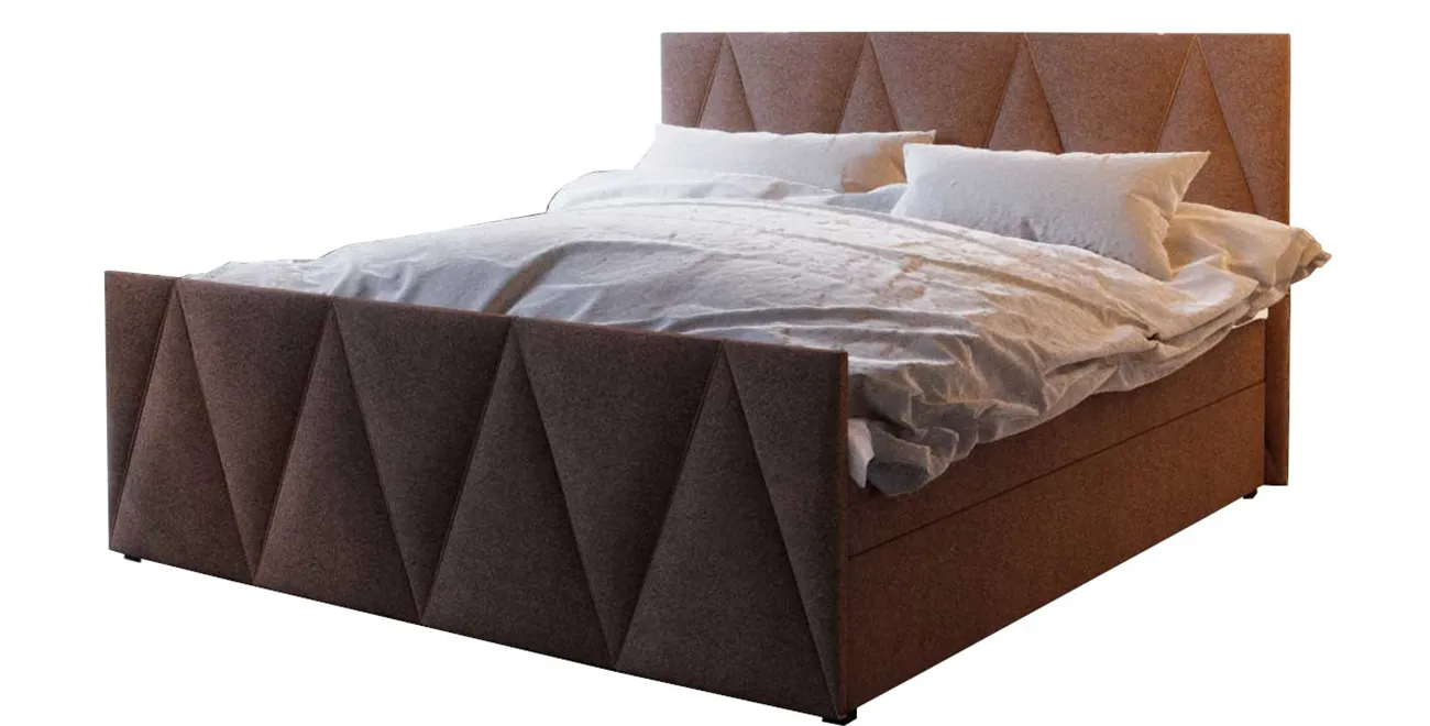 Boxspringbett MILANO 3 180x200 Hotellbett Kontinentalbett Mit Topper Bettkasten