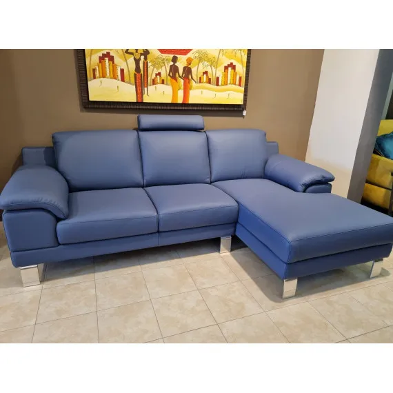Moderner Echtleder-Sofa Shakira Outlet von Ego Italiano