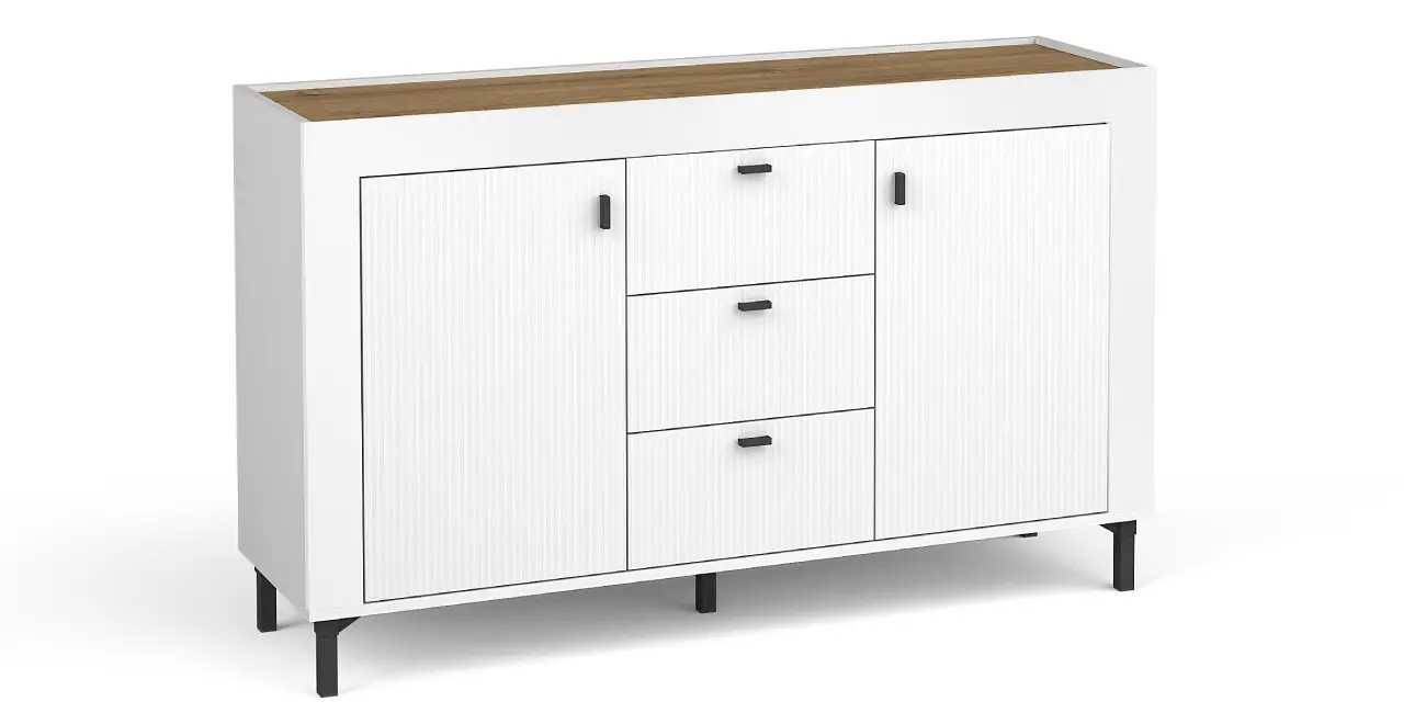 Kommode 2d3s Mossa MO6 Weiß