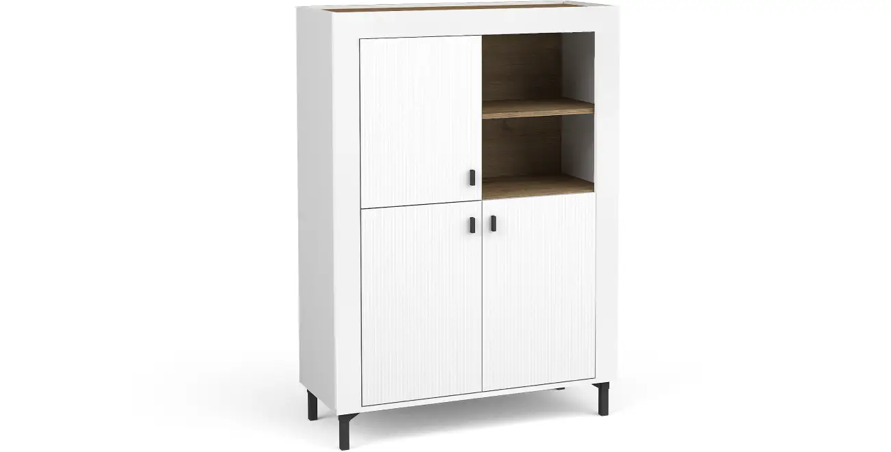 Kommode mit LED-Beleuchtung Mossa MO5 Weiß