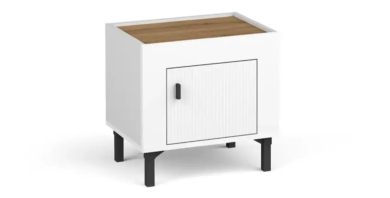 Nachttisch Mossa MO11 Weiß