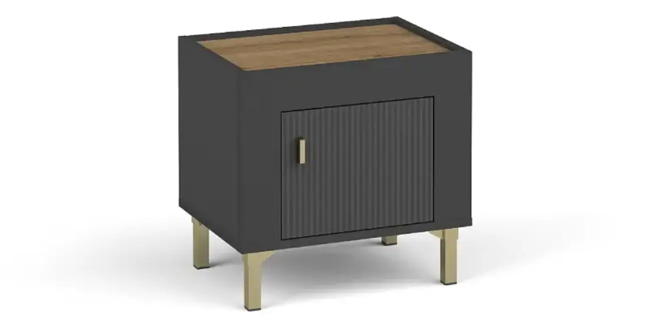 Nachttisch Mossa MO11 Schwarz