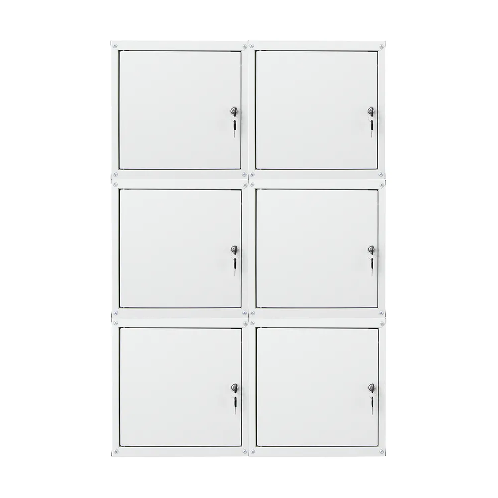 Mega Deal | 6x Schließfachwürfel Cubic | HxBxT 35x35x35 cm | Grau