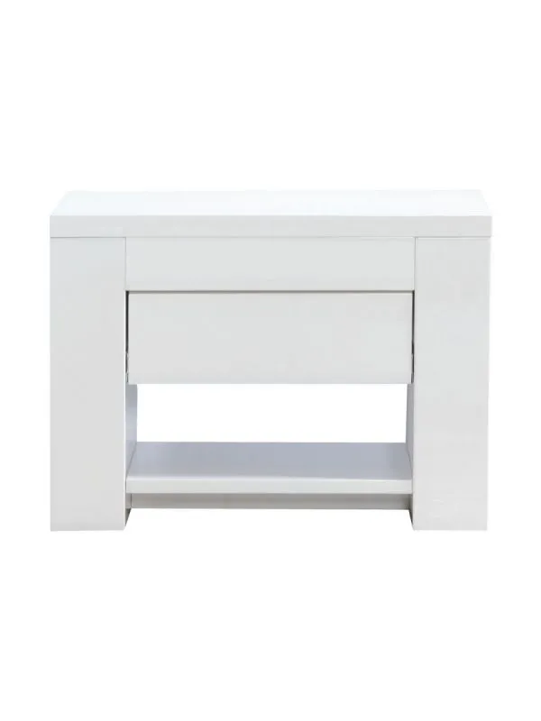 Kidsmill Alaska Nachtschränkchen Hochglanzweiß