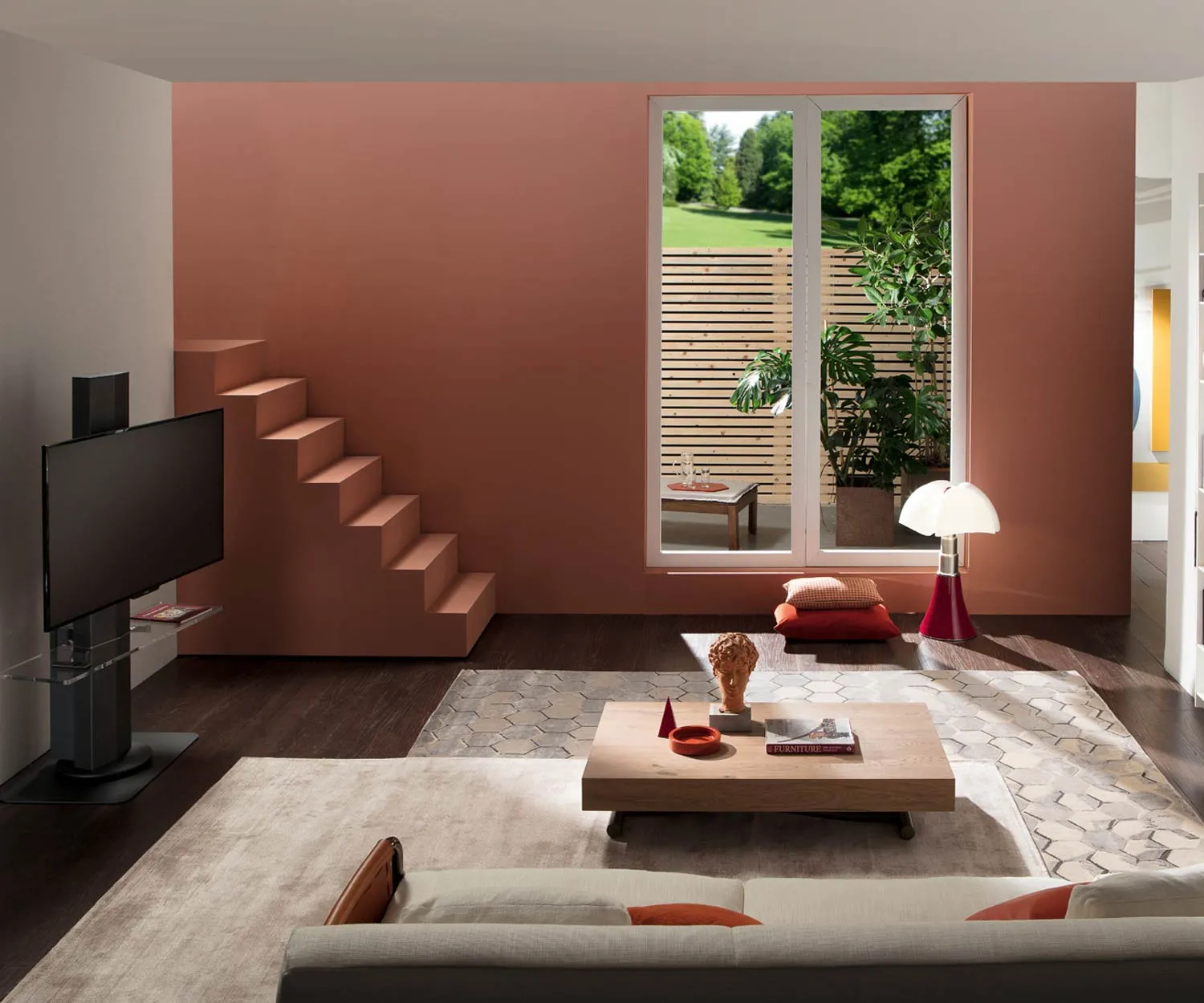 Ozzio Newood ausziehbarer/höhenverstellbarer  Couchtisch