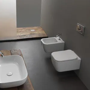 GSG BRIO WANDHÄNGENDES SET SMART CLEAN WC MIT SLIM SOFT COVER UND BIDET