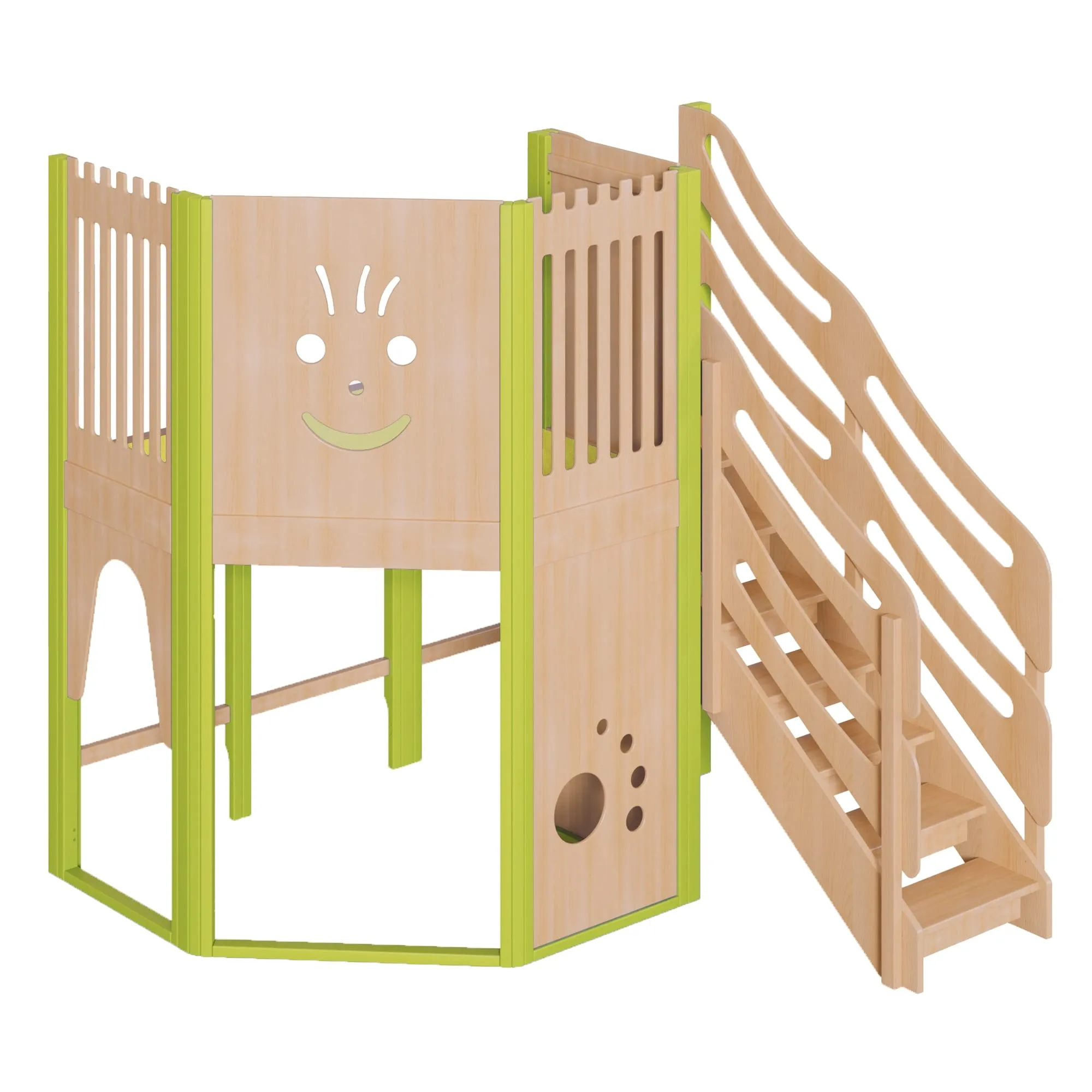 Spielburg für Raumecke, B/H/T: 228 x 240 x 158 cm