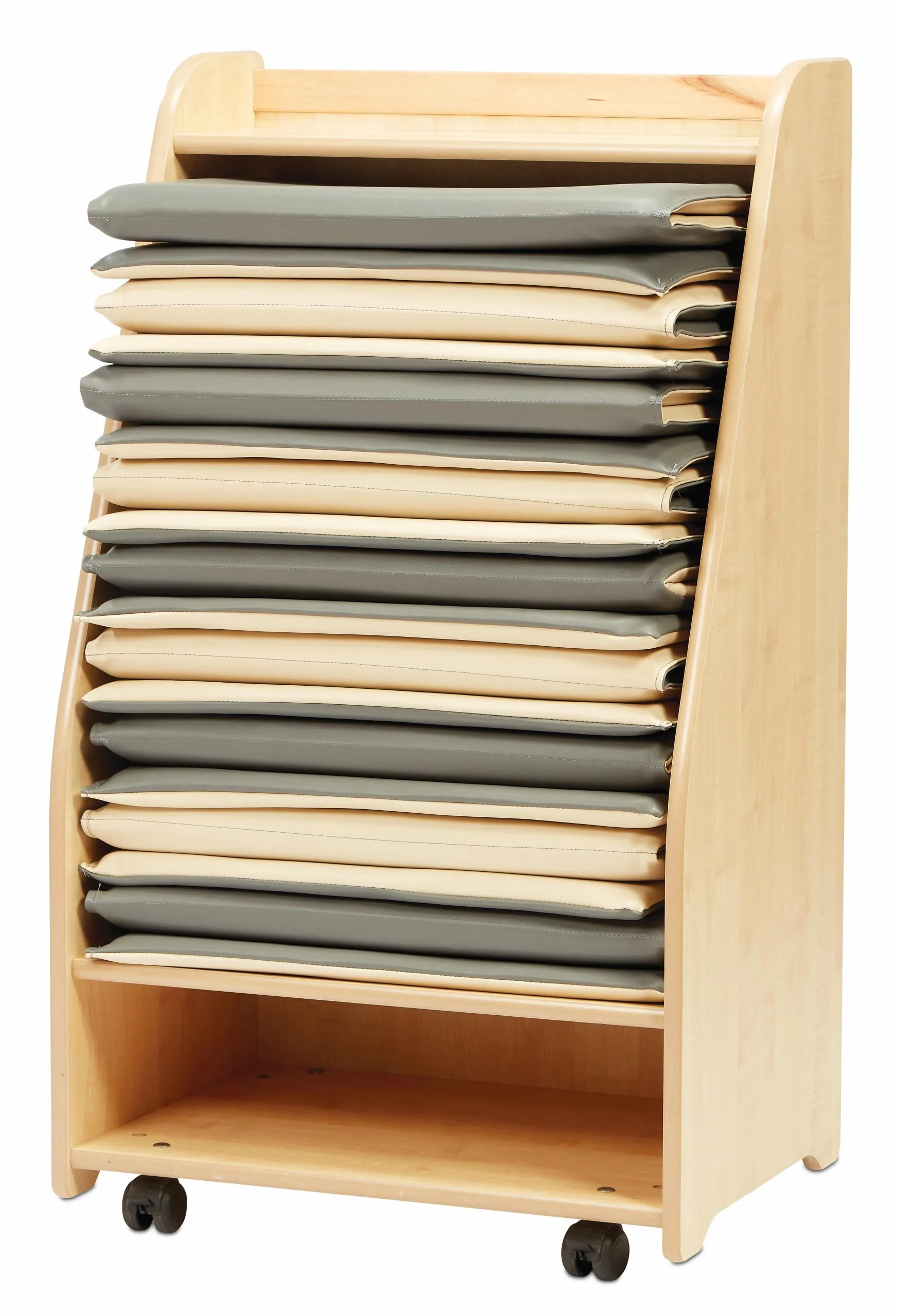 Millhouse mobiles Regal mit 10 faltbaren Liegepolster