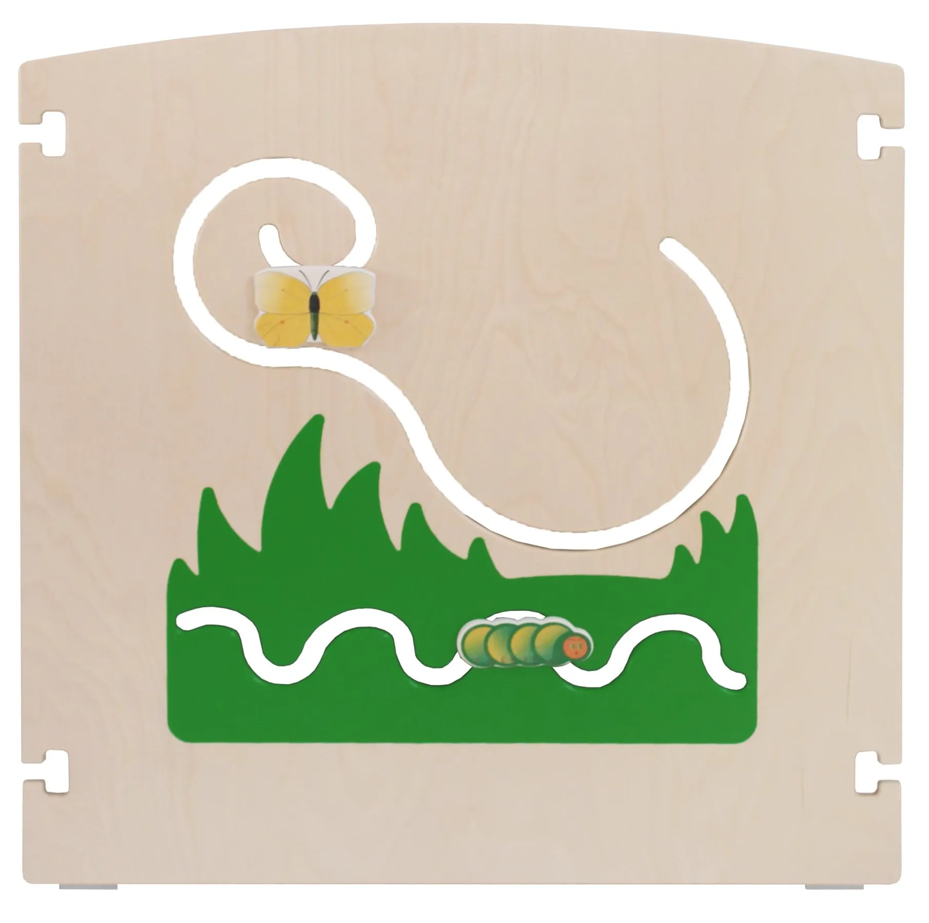 Holz Klang & Spiel Raumteiler "Raupe & Schmetterling"